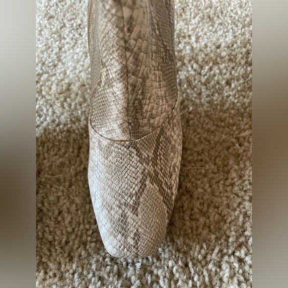 Fashion Nova Snakeskin Print Boots - Picture 6 of 7